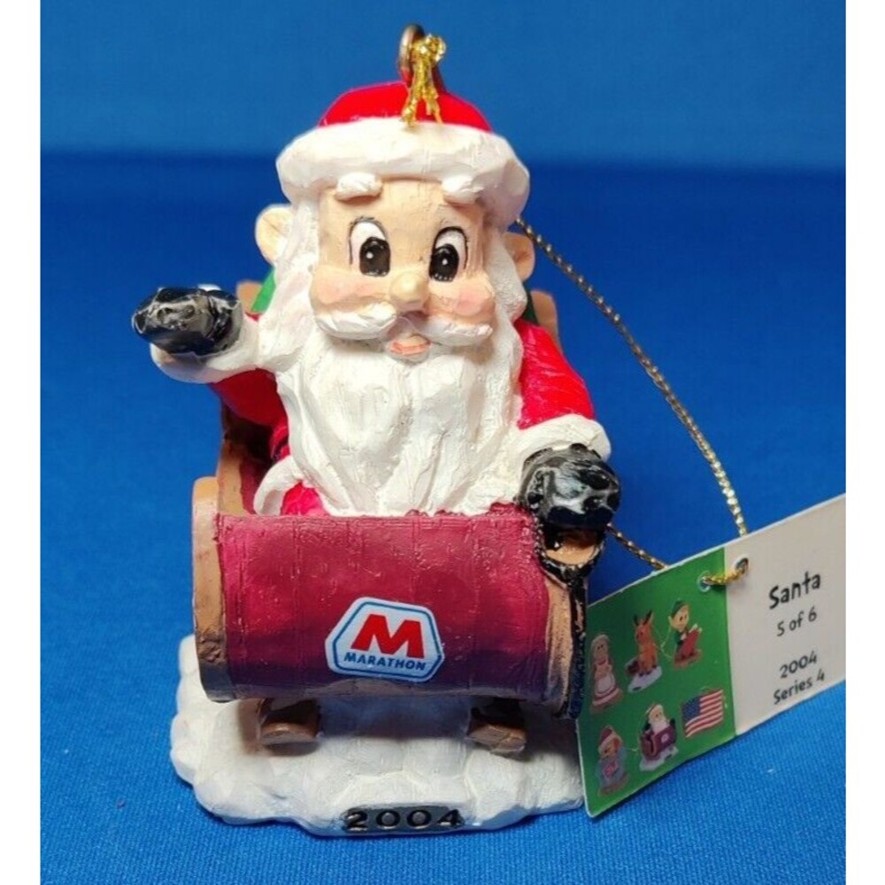 Marathon Oil Christmas Ornament Number Five From Series 6, 2004-XMAS Santa